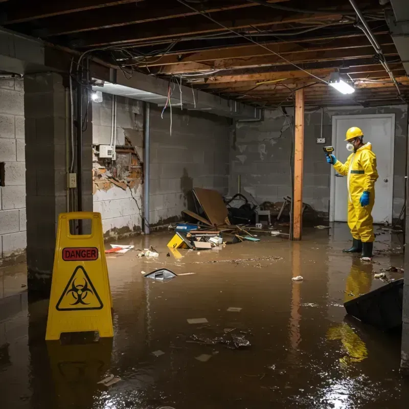 Flooded Basement Electrical Hazard in Linganore, MD Property